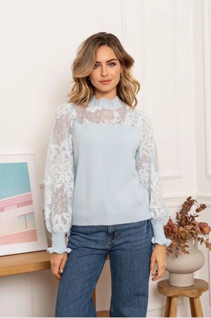 Afbeeldingen van Pull  - Selected by My Wish - 1696 Licht blauw