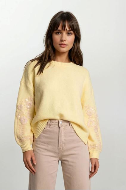 Afbeeldingen van Pull - Selected by My Wish - Js-  Yellow