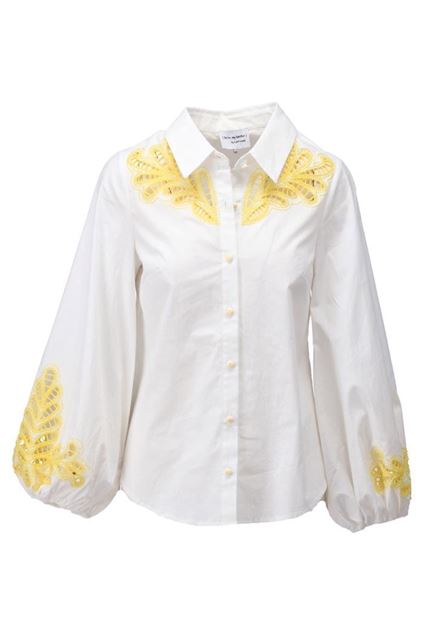 Afbeeldingen van Blouse -   You're my lobster by K-design - C731L - lemon zest - PRE ORDER