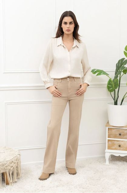 Afbeeldingen van Broek - Selected by My Wish - Y6511- jeans - Beige