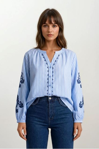 Afbeeldingen van Bloes - Selected by My Wish - LTBleu -3621