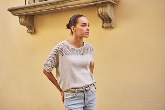 Afbeeldingen van Sweater - Esqualo - SP26.02017 - light sand