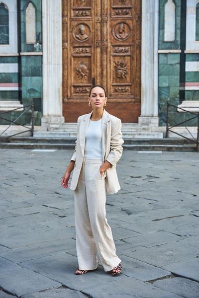 Afbeelding van Broek - Esqualo - SP26.17001 - natural