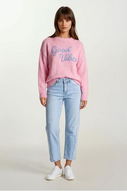 Afbeeldingen van Pull - Terra di Siena - Good vibes - roze