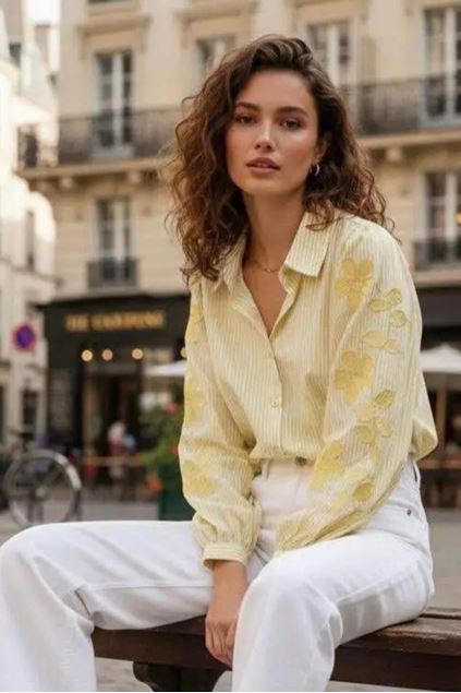 Afbeeldingen van Bloes - Selected by My Wish -  Geel 126