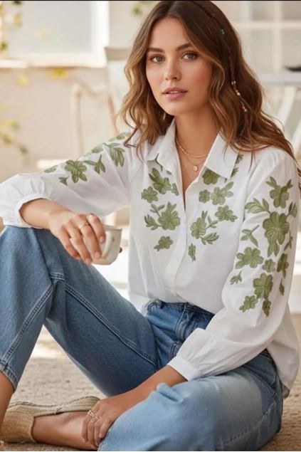 Afbeeldingen van Bloes - Selected by My Wish - groen 123