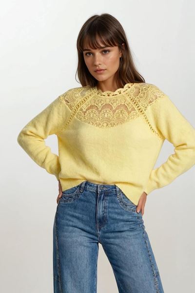 Afbeelding van Pull - Selected by My Wish  - BP298 - jaune