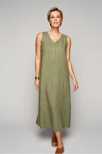 Afbeeldingen van Jurk - Green ICE - Violante - lt kaki