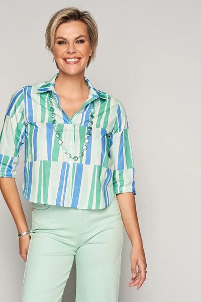 Afbeelding van Blouse - Green ICE - Elita - jade