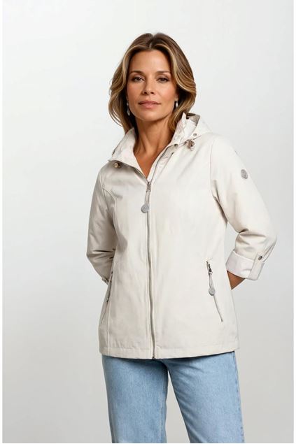 Afbeeldingen van Jas - District - Forget me not - white