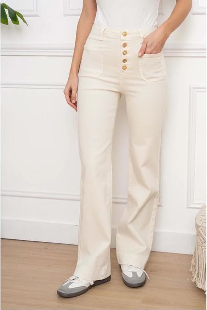 Afbeeldingen van Broek - Selected by My Wish - Y6132- Ecru