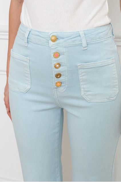 Afbeeldingen van Broek - Selected by My Wish - Y6132 - light blue