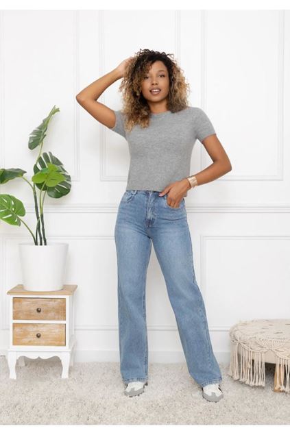 Afbeeldingen van Broek - Selected by My Wish - Y5335 - blue