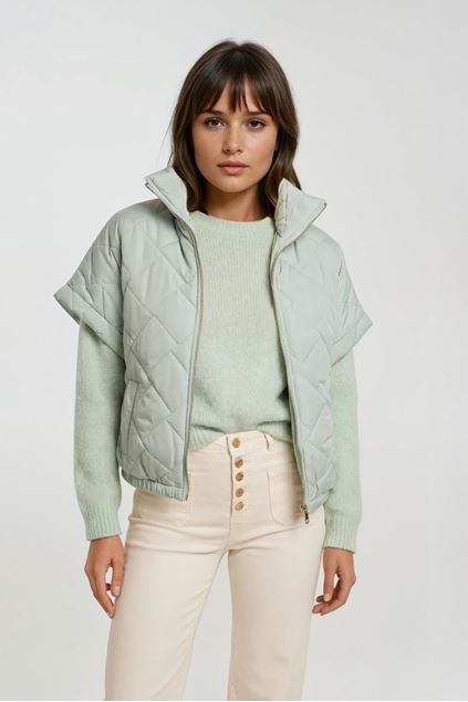 Afbeeldingen van Bodywarmer - Selected by My Wish - Korte mouw - mint