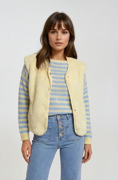 Afbeelding van Gilet - Selected by My Wish  - AP2702 - jaune
