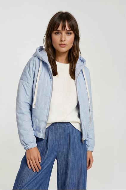 Afbeeldingen van Jas - Terra di Siena - doorstikt - lichtblauw