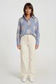 Picture of Blouse - Terra di Siena - Stripes - blauw/bloem