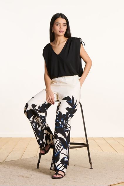 Picture of Broek - La Fée Maraboutée - Demeris - ecru/noir