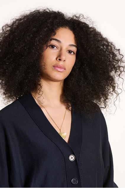 Picture of Cardigan - La Fée Maraboutée - Foxy - bleu encre