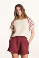 Picture of Pull - La Fée Maraboutée - Focus - ecru/mahogany