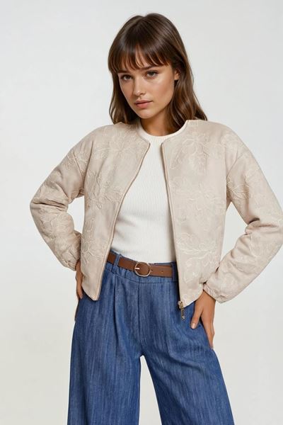 Afbeelding van bomper jasje - Terra di sienna - Beige