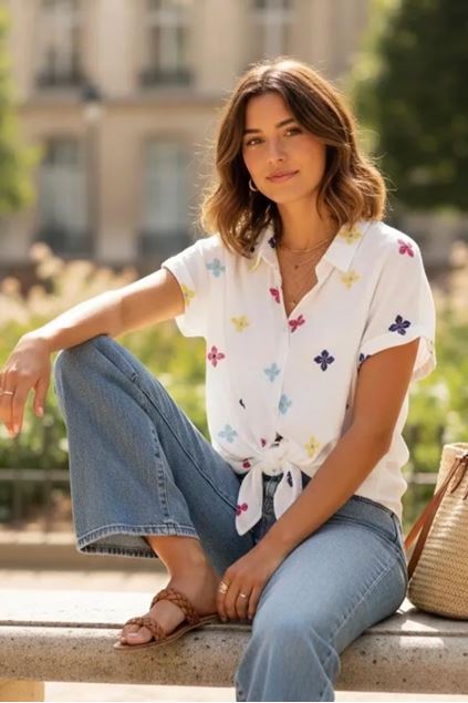 Afbeeldingen van Bloes - Selected by My Wish - 7148-A110 - kleine bloem