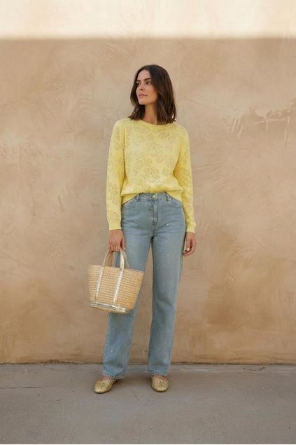 Picture of Pull - Vila Joy - Antonia - soft yellow