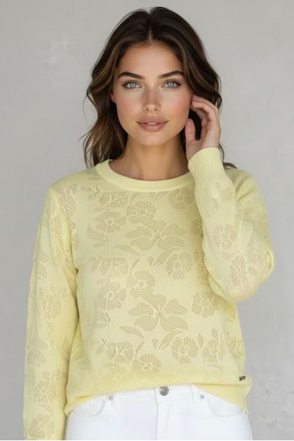 Show details for Pull - Vila Joy - Antonia - soft yellow Picture of Pull - Vila Joy - Antonia - soft yellow