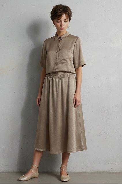 Afbeeldingen van Rok - Vila Joy - Krista - gold