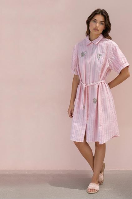 Afbeeldingen van Jurk - Vila Joy - Antonia - pink