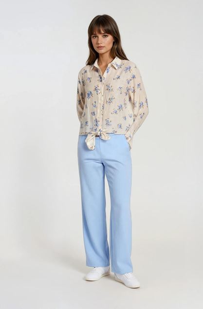 Afbeeldingen van Bloes - Terra di Siena  - Bloem - ecru/li bl/bruin