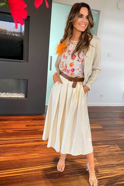 Rok - Terra di Siena - Ivoor met riem