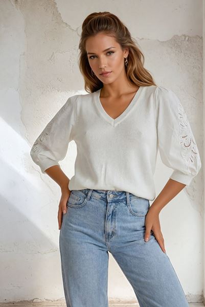 Afbeelding van Pull -  You are my Lobster by k-design - C808L - Egret