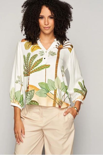 Afbeeldingen van Blouse - Green ICE - Edric - ecru