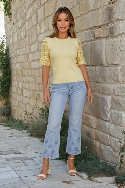 Picture of Broek - Selected by My Wish - M7358K - broderiejeans