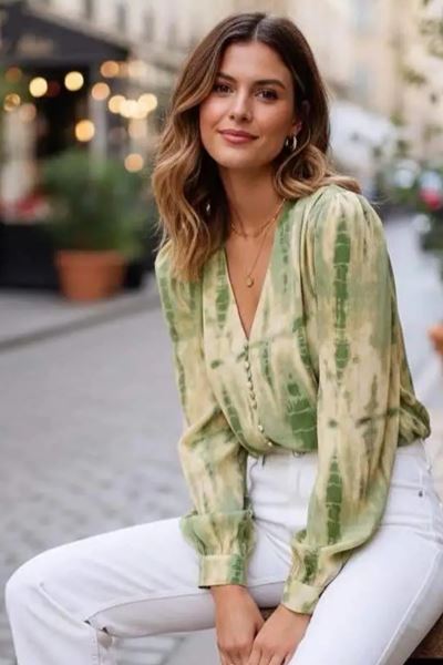 Afbeelding van Bloes - Selected by My Wish - 7251-16 - green/yellow