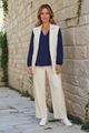 Picture of Gilet - Artigli - ACGL004606 - panna nero