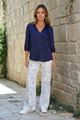 Picture of Broek - Artigli - ACPA004551 - panna blu