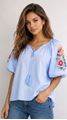 Picture of Blouse - JS Millenium - 3761 -Licht blauw