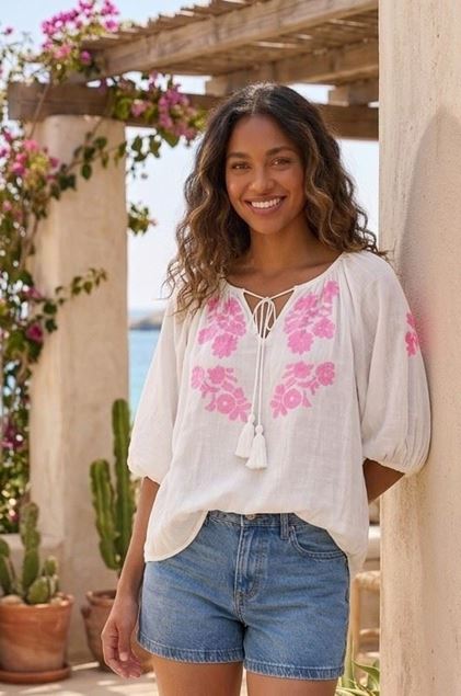 Afbeeldingen van Blouse - JS Millenium - 3788 - Wit