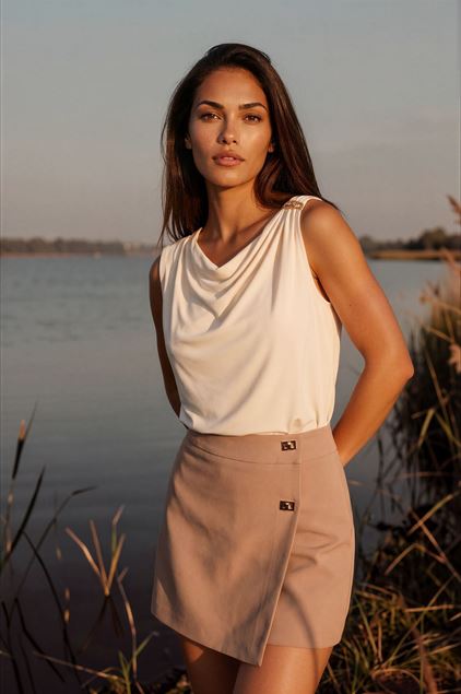 Afbeeldingen van T-shirt- Morgan -DMARTEL - Beige