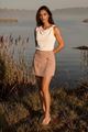 Afbeelding van T-shirt- Morgan -DMARTEL - Beige