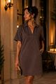 Afbeelding van Jurk- Selected by My Wish - Jp3398 - Bruin