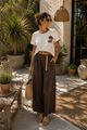 Afbeelding van T-shirt - Selected by My Wish - 119250 - ecru/brown