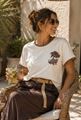 Afbeelding van T-shirt - Selected by My Wish - 119250 - ecru/brown