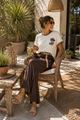 Afbeelding van T-shirt - Selected by My Wish - 119250 - ecru/brown
