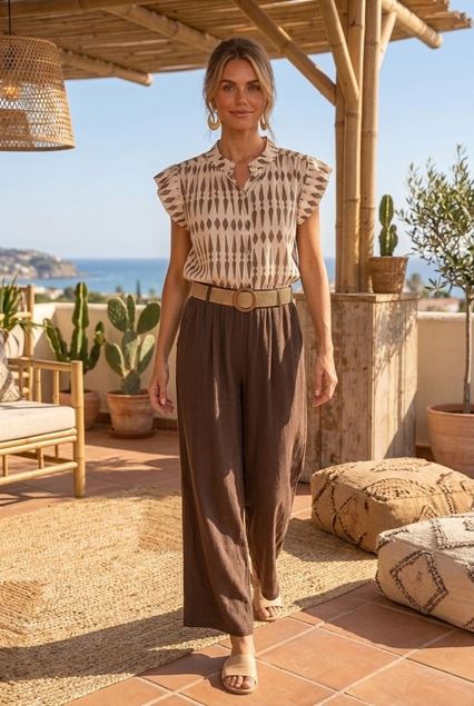 Afbeeldingen van Broek - Selected by My Wish - 139250 - brown