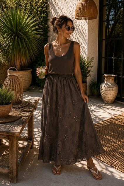 Afbeeldingen van Jurk- Selected by My Wish - 189250 - brown