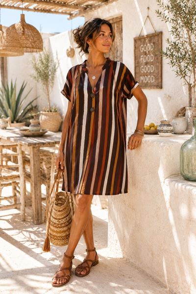 Picture of Jurk- Selected by My Wish - 159250str - brown