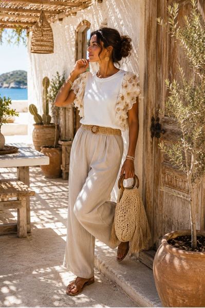 Picture of Broek - Selected by My Wish - 139250 - beige